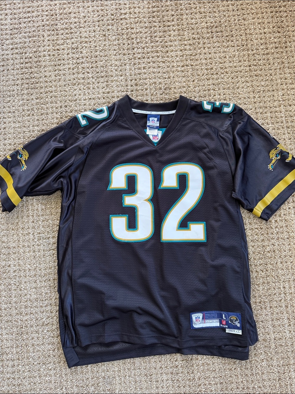 Reebok Black Jacksonville Jaguars #32 Youth Football Jersey